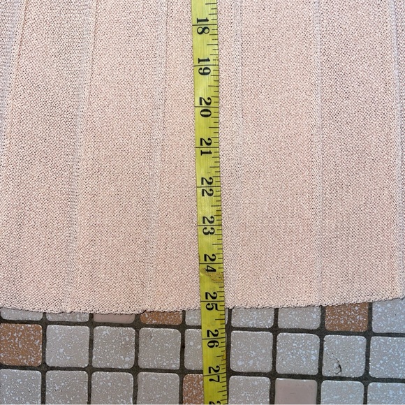 VTG Castleberry Pastel Peach Collared Blouse with Pleated Skirt Set - Picture 15 of 16